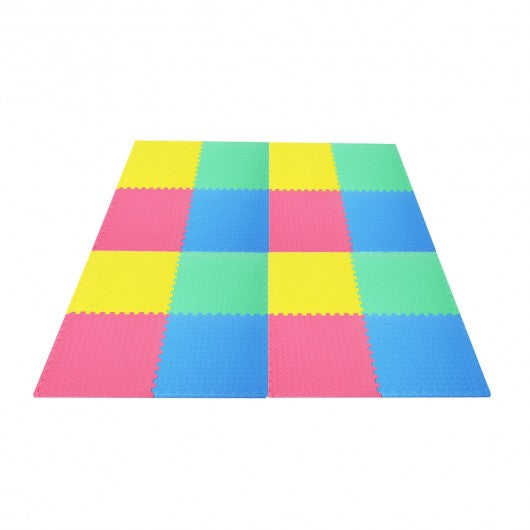 12PCS Kid's Puzzle Exercise Play Mat -Color