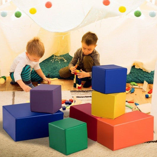 7 Pieces Set PU Foam Big Building Blocks for Kids