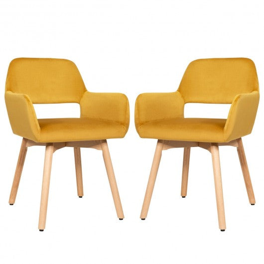 Set of 2 Modern Accent Armchairs