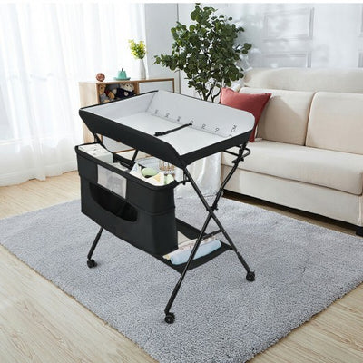 Portable Adjustable Height Newborn Nursery Organizer  with wheel