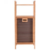 Tilt out Bamboo Shelf Slat Frame Storage Laundry Hamper 