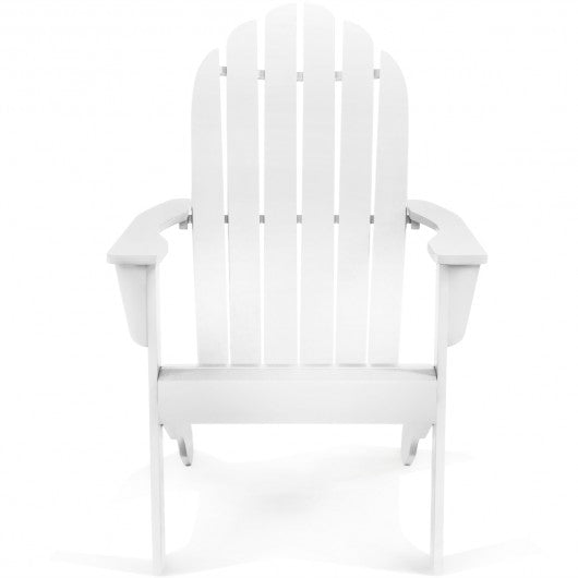 Outdoor Solid Wood Durable Patio Adirondack Chair