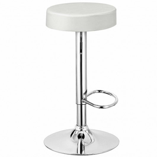 1 PC Round Bar Stool Adjustable Swivel Pub Chair