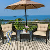 3PCS Outdoor Patio Rattan Conversation Set