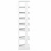 Wooden Shoes Storage Stand 7 Tiers Shoe Rack Organizer Multi-shoe Rack Shoebo-White