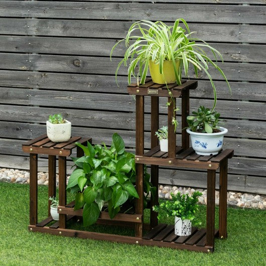 Solid Wood Plant Stand Multi Layer Plant Pot Holder
