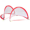 Set of 2 Portable 4' Pop-up Soccer Goals Set w/ Carrying Bag