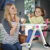 Baby Booster Folding Travel High Chair with Safety Belt & Tray