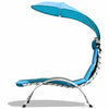 Patio Hanging Swing Hammock Chaise Lounger Chair with Canopy