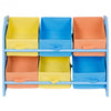 Kid's Multi-Color Toy Storage Organizer with 6 Bins