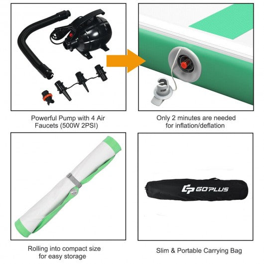 13 Feet Air Track Inflatable Gymnastics Tumbling Mat with Pump