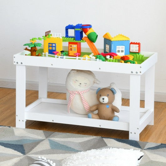 Solid Multifunctional Wood Kids Activity Play Table