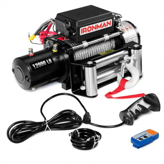 12000 lbs 12V Electric Wireless Remote Control Winch