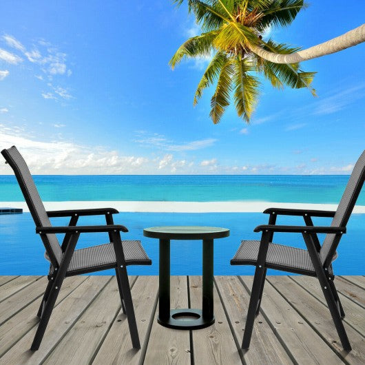 Set of 2 Outdoor Patio Folding Chairs