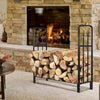 4' Outdoor Heavy Duty Steel Firewood Wood Storage Rack