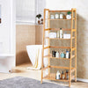 Multifunctional 4 Shelf Bamboo Plant Flower Storage Stand Rack