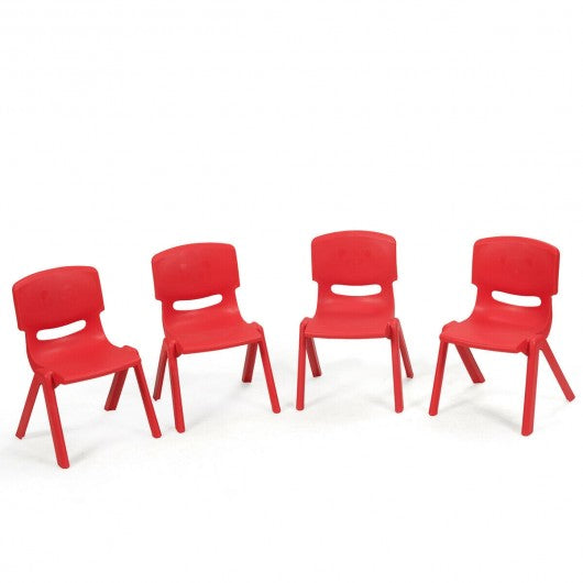 4 Pack Kids Plastic Stackable Classroom Chairs