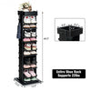 Rotated Shoe Rack 9 Tier Wooden Shoe Organizer