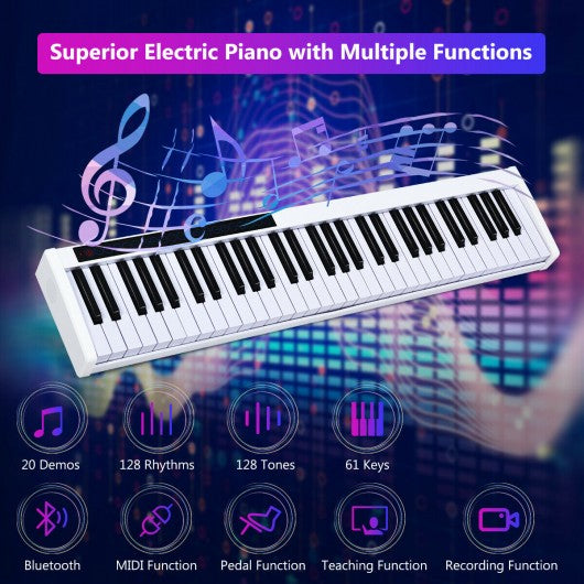 61 Key Portable Digital Stage Piano with Carrying Bag