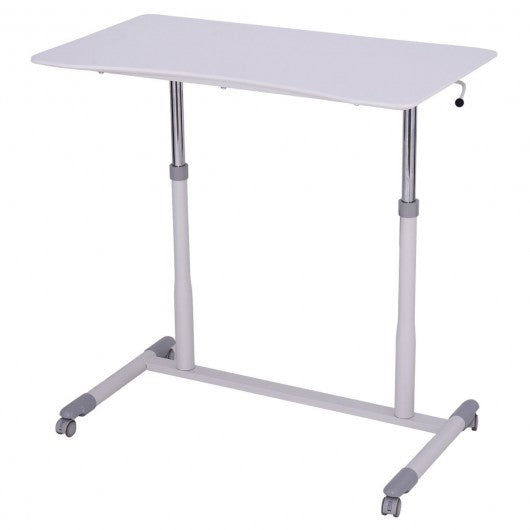 Height Adjustable Computer Desk Sit to Stand Rolling Table