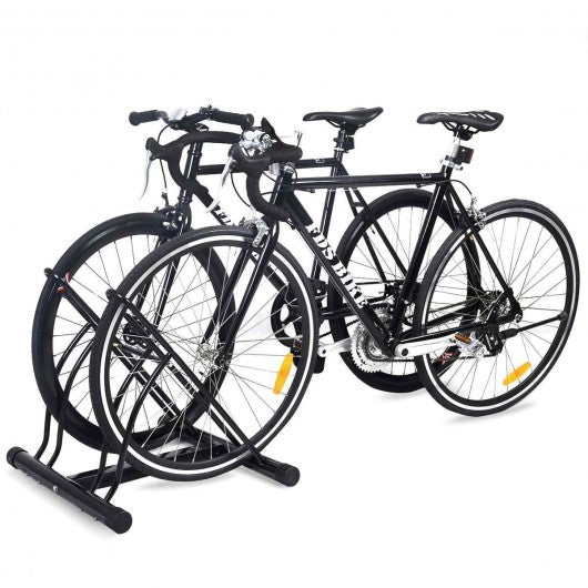 Bike Stand Cycling Rack Floor Storage Organizer for 2-Bicycle