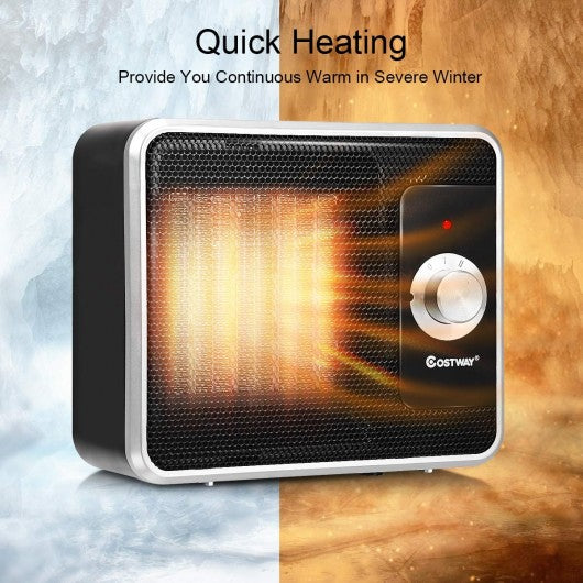 1200 W Portable Electric PTC Personal Desk Heater