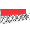 Portable Folding 6 Seats Chair Sideline Sports Bench