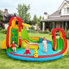 Kids Inflatable Water Slide Park with Climbing Wall and Pool