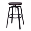 Set of 2 Adjustable Vintage Bar Stool