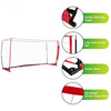 6'/12' Durable Bow Style Soccer Goal Net with Bag-8' x 4'