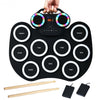 9 Pads MIDI Electronic Roll Up Drum Set