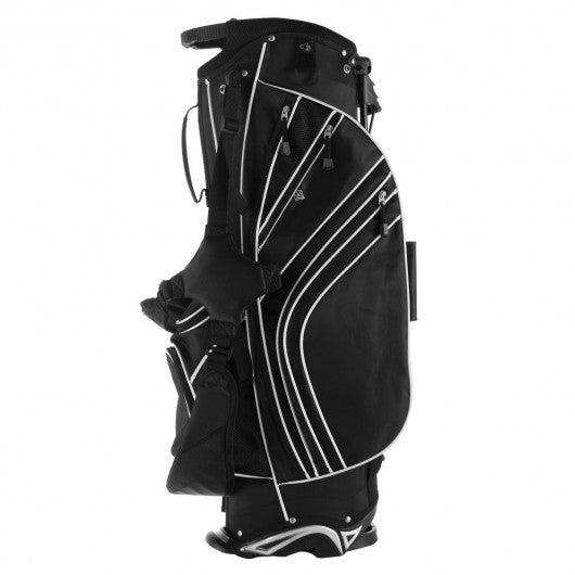 Golf Stand Cart Bag with 6 Way Divider Carry Pockets