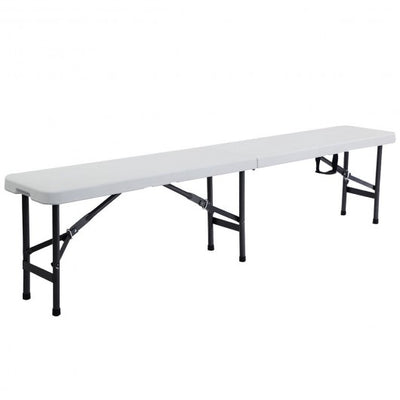 6' Portable Plastic In / Outdoor Picnic Camping Folding Bench