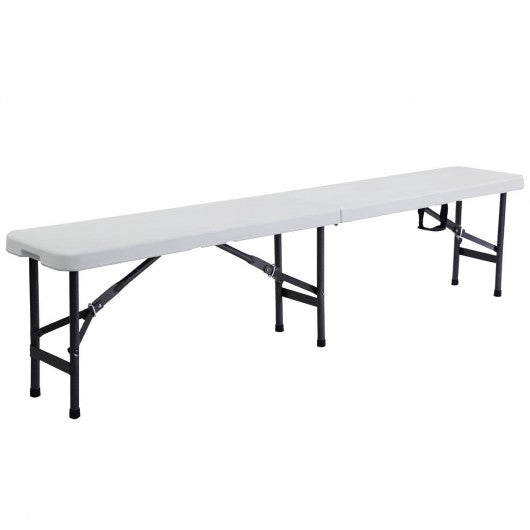 6' Portable Plastic In / Outdoor Picnic Camping Folding Bench