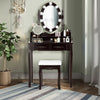 Makeup Dressing Table with Lighted Mirror and Touch Switch