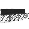 Portable Folding 6 Seats Chair Sideline Sports Bench