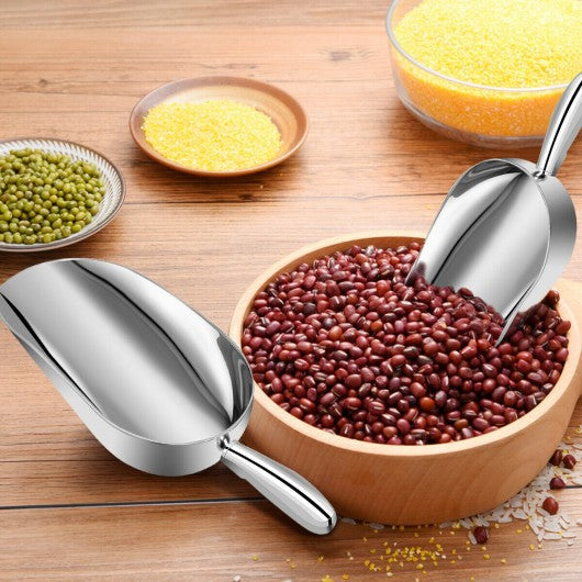 12 Oz Set of 2 Aluminum Candy Dry Goods Ice Scoop