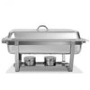 4-Pack of Full Size Tray 8 Quart Stainless Steel Chafer for Buffet