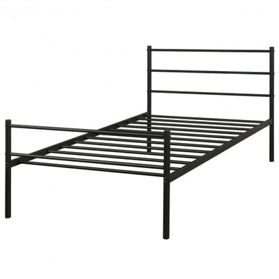 Twin Size Metal Bed Frame Platform with Headboard