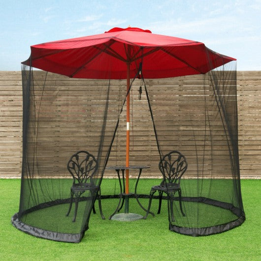 9' to 10' Outdoor Umbrella Table Screen Mosquito Bug Insect Net