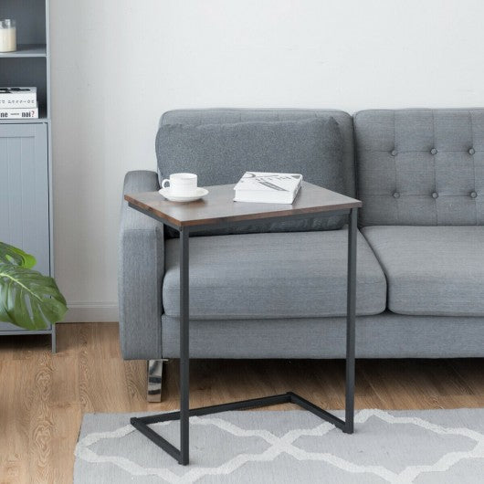 C-shaped End Side Coffee Tray Sofa Table