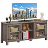 TV Stand Entertainment Center for TV's with Storage Cabinets