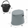 Portable Travel Toilet with Paper Holder for Indoor Outdoor