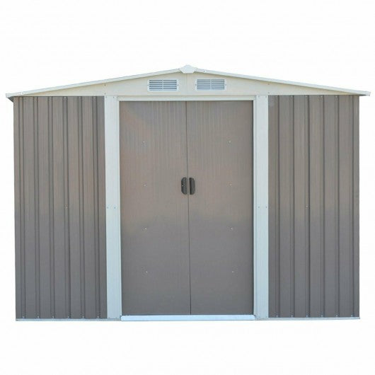 Galvanized Steel Garden Storage Shed Tool House