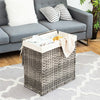 Hand-woven Foldable Rattan Laundry Basket