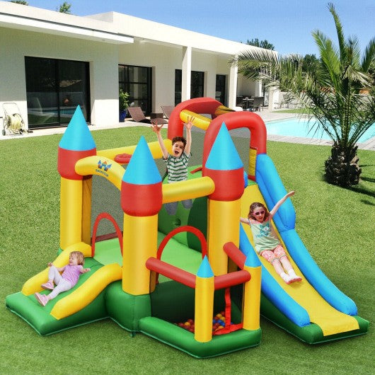 Kids Inflatable Dual Slide Jumping  Castle with 780W Blower