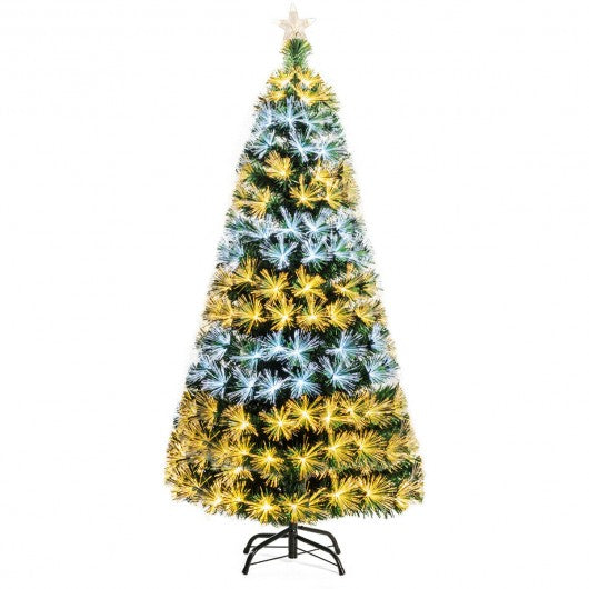 5' / 6' Preit Fiber Double-Color Lights Optic Christmas Tree-5'