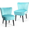 Set of 2 Armless Upholstered Leisure Accent Chair