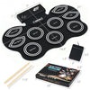 9 Pads Electronic Drum Set with LED Lights Headphone