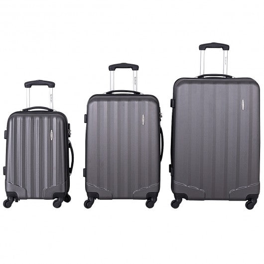 3 pcs Luggage Travel Set Bag with Lock